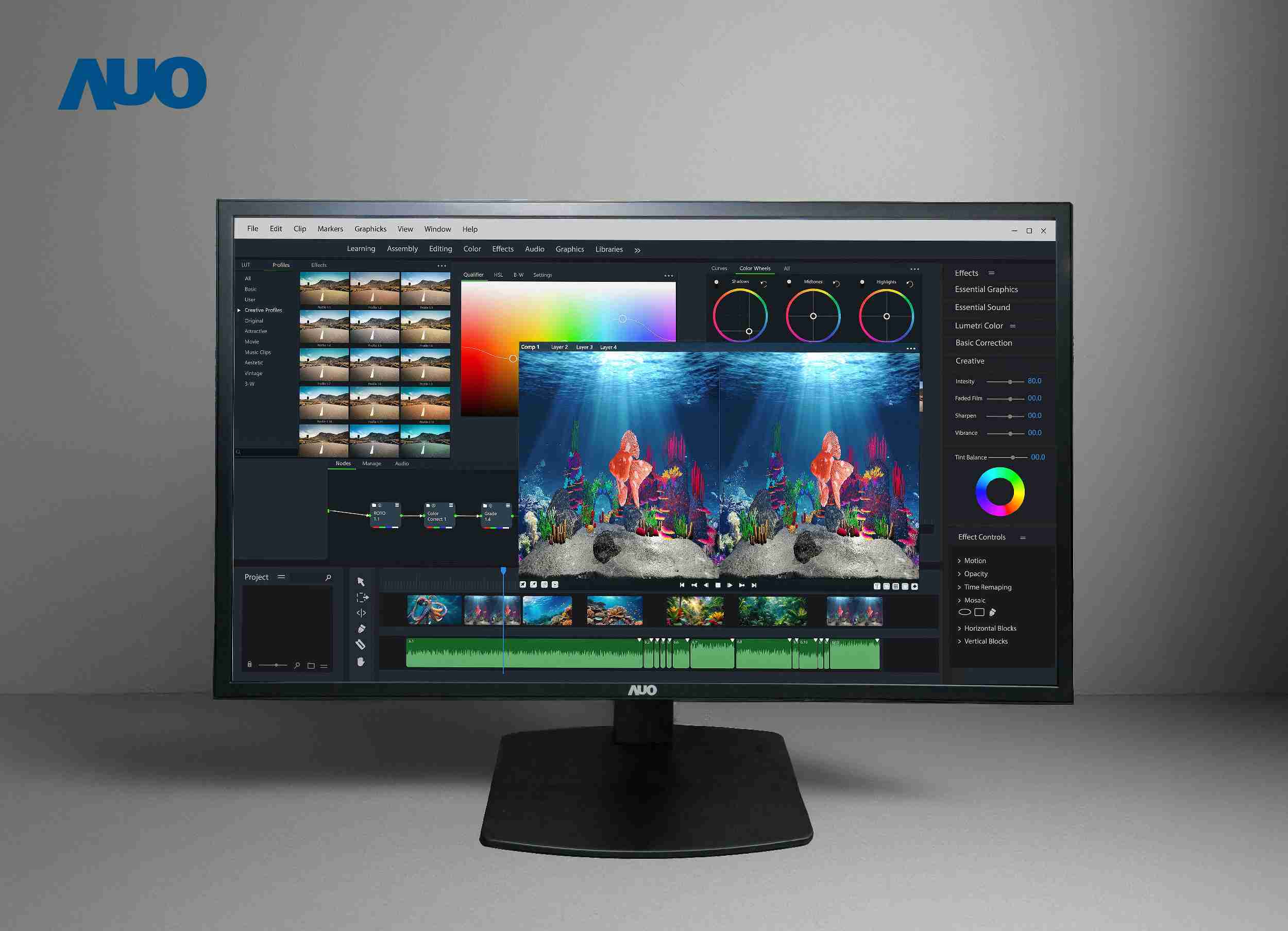 万利开发32吋2D/3D专业桌上型显示器，，，拥有8K4K超高分辨率，，，，并以低串扰算法优化3D显示效果，，，，搭载自动眼球追踪功能，，，，能实时调整3D图像，，，进行实时2D与3D无缝共存窗口，，，提供图像设计工作者突破二维接口的崭新工作氛围与效率
